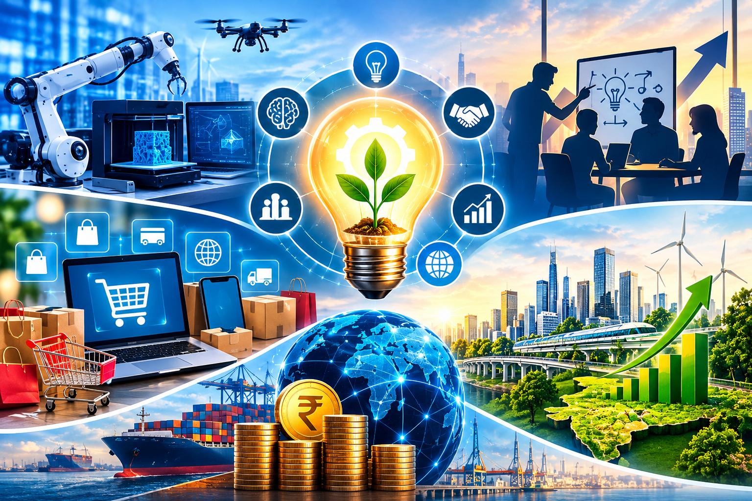 Innovation, Entrepreneurship, Commerce, and Economic Transformation