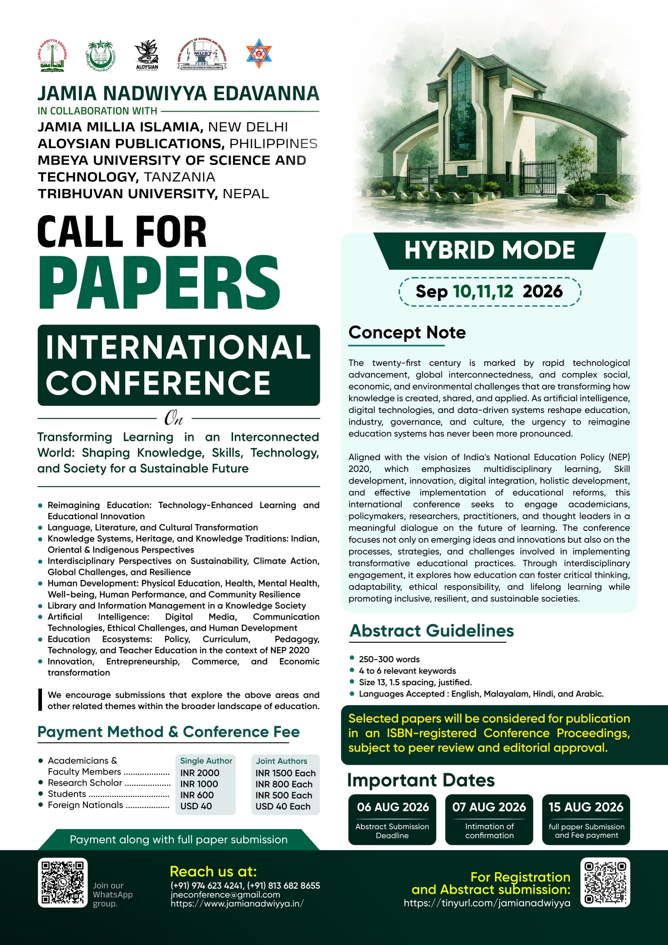 JAMIA NADWIYYA INTERNATIONAL CONFERENCE